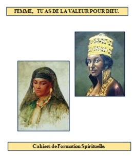 Couverture du cahier: Femme,  tu as de la valeur pour Dieu.
